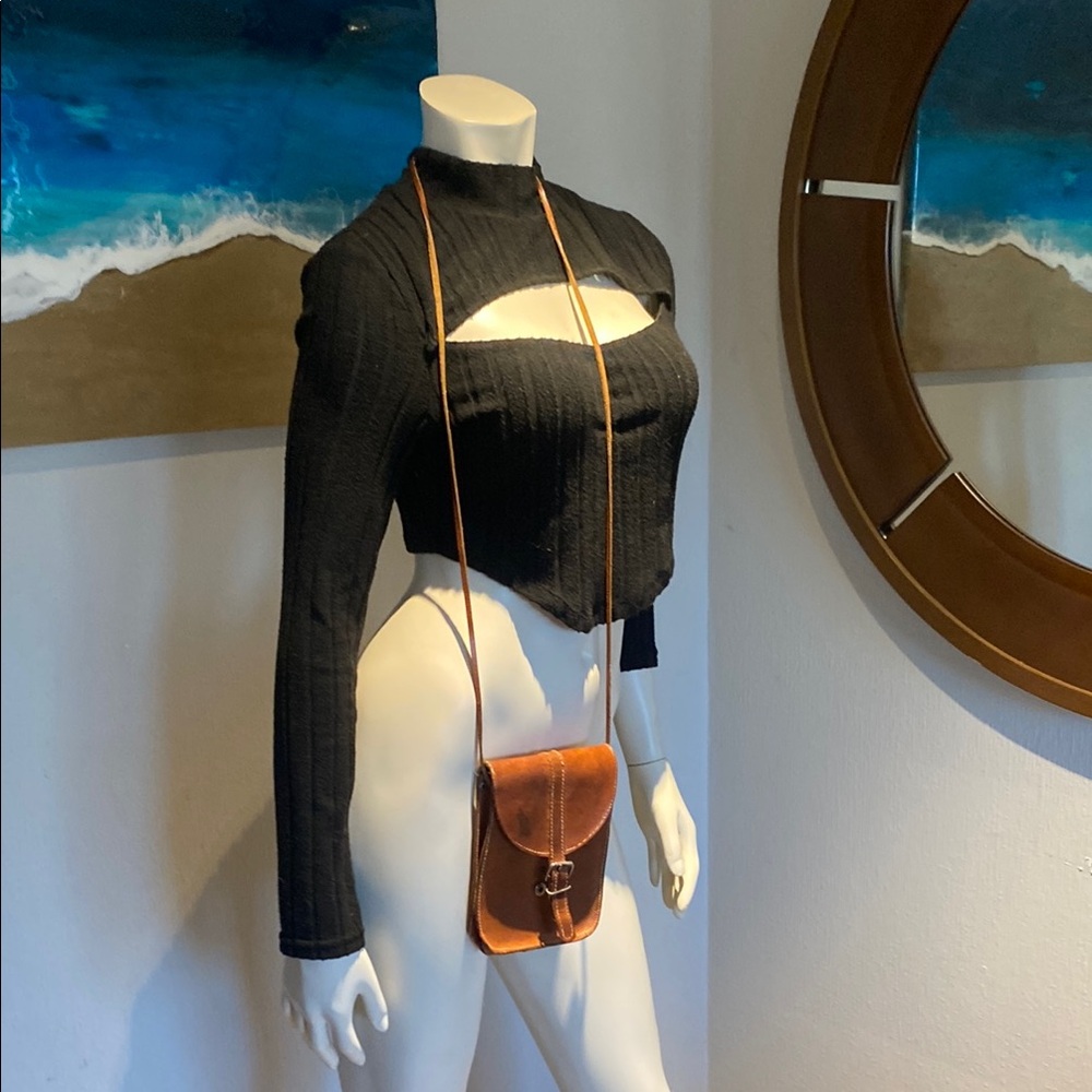 Cowhide Crossbody Bag - Picture 8 of 9